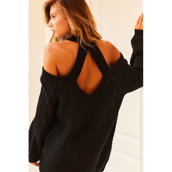 So In Love Black Open Back Sweater - Picture 10 of 13